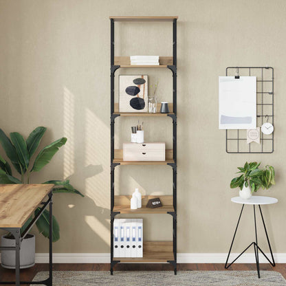 Libreria 5 livelli 50 x 33 x 188,5 cm Legno multistrato | homemem39