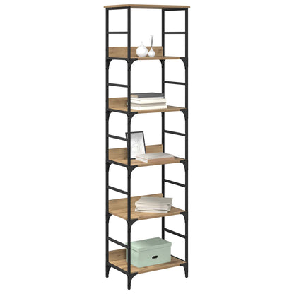 Libreria 5 livelli 50 x 33 x 188,5 cm Legno multistrato | homemem39