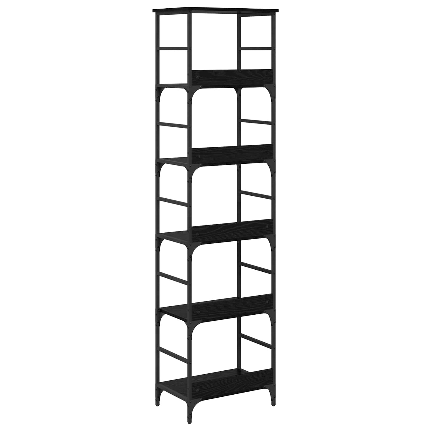 Libreria Rovere Nero 50 x 33 x 188,5 cm Legno multistrato | homemem39