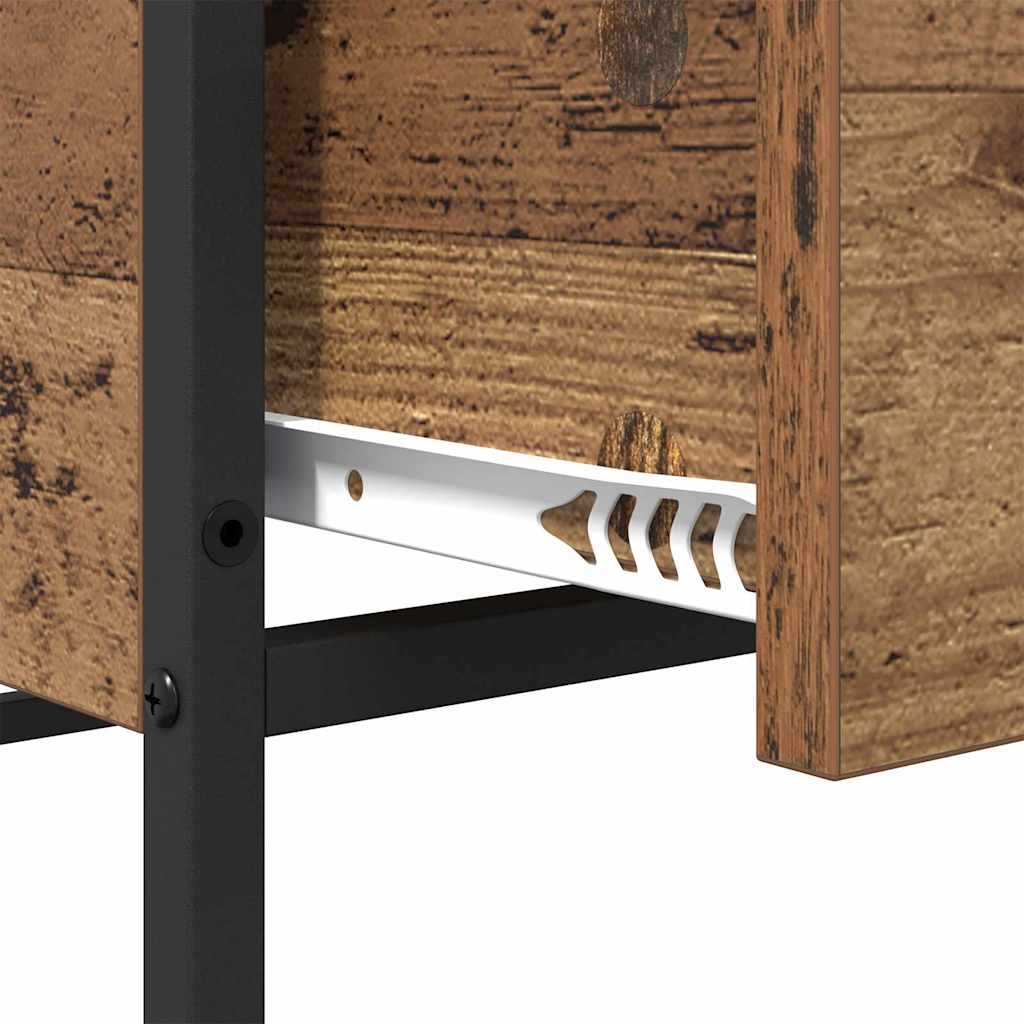 Tavolino da salotto con cassetto Legno vecchio 100 x 51 x 45 cm