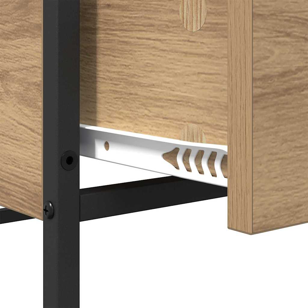 Tavolino da salotto Rovere artigianale 100 x 51 x 45 cm