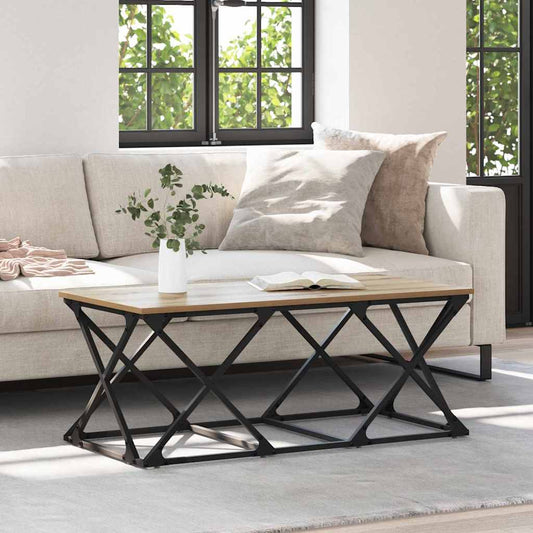 Tavolino da salotto Rovere artigianale 100 x 49 x 40 cm | homemem39