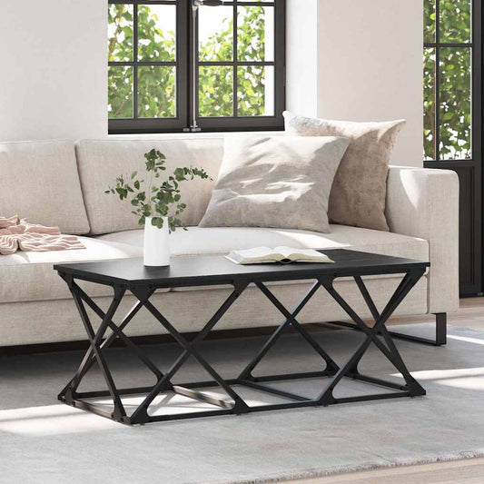Tavolino da salotto Rovere Nero 100 x 49 x 40 cm | homemem39