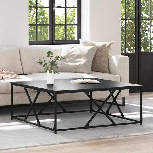 Tavolino da salotto Rovere Nero 100 x 100 x 40 cm | homemem39