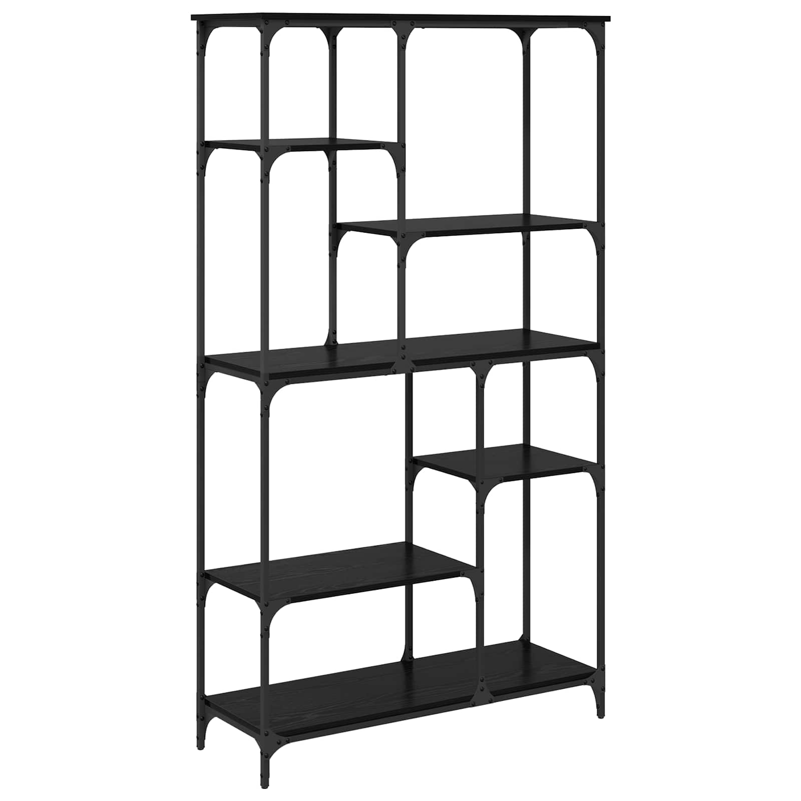Libreria Rovere Nero 99 x 35,5 x 176 cm Legno multistrato | homemem39