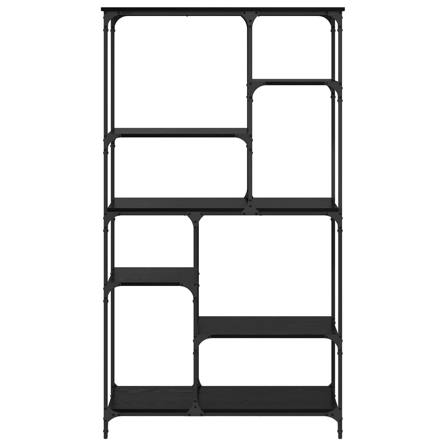 Libreria Rovere Nero 99 x 35,5 x 176 cm Legno multistrato | homemem39