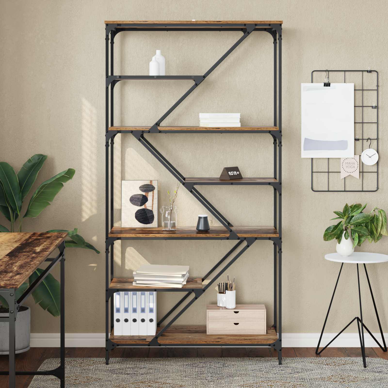 Libreria Legno vecchio 91 x 36 x 176 cm Legno multistrato | homemem39