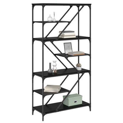 Libreria Rovere Nero 91 x 36 x 176 cm Legno multistrato | homemem39