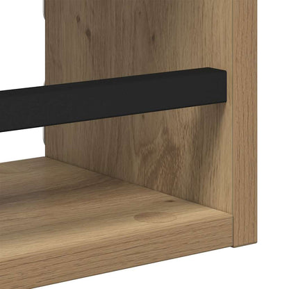 Set mensole da parete 3 pcs Rovere artigianale 40x16x14cm