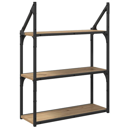 Scaffale da parete Rovere artigianale 60 x 21 x 78,5 cm