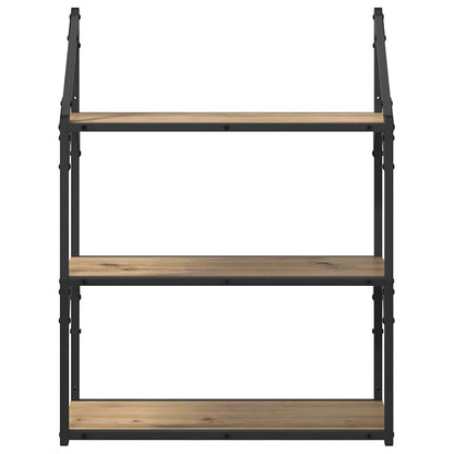 Scaffale da parete Rovere artigianale 60 x 21 x 78,5 cm