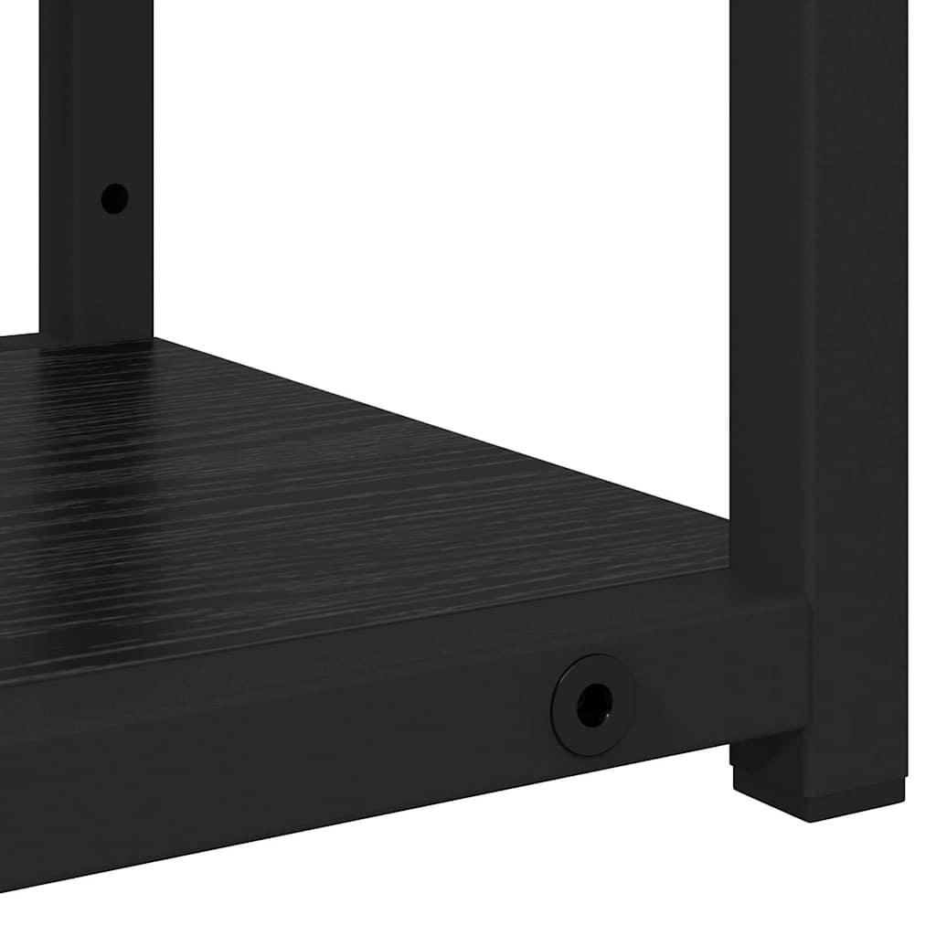 Scaffale da parete Rovere Nero 60 x 21 x 78,5 cm