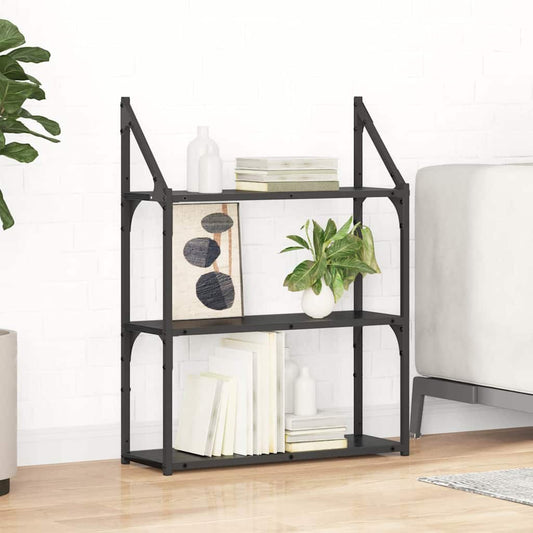 Scaffale da parete Rovere Nero 60 x 21 x 78,5 cm | homemem39