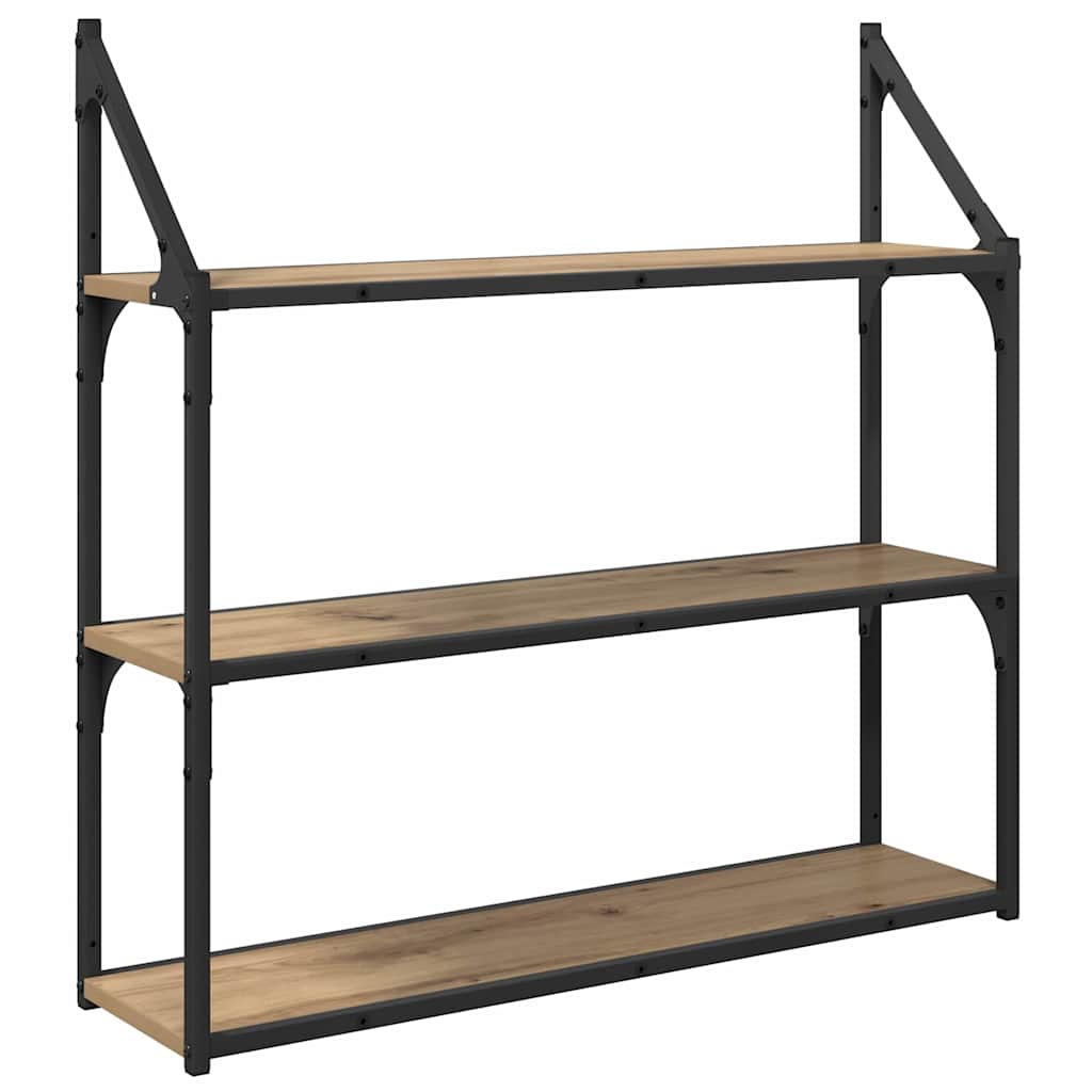 Scaffale da parete Rovere artigianale 80 x 21 x 78,5 cm