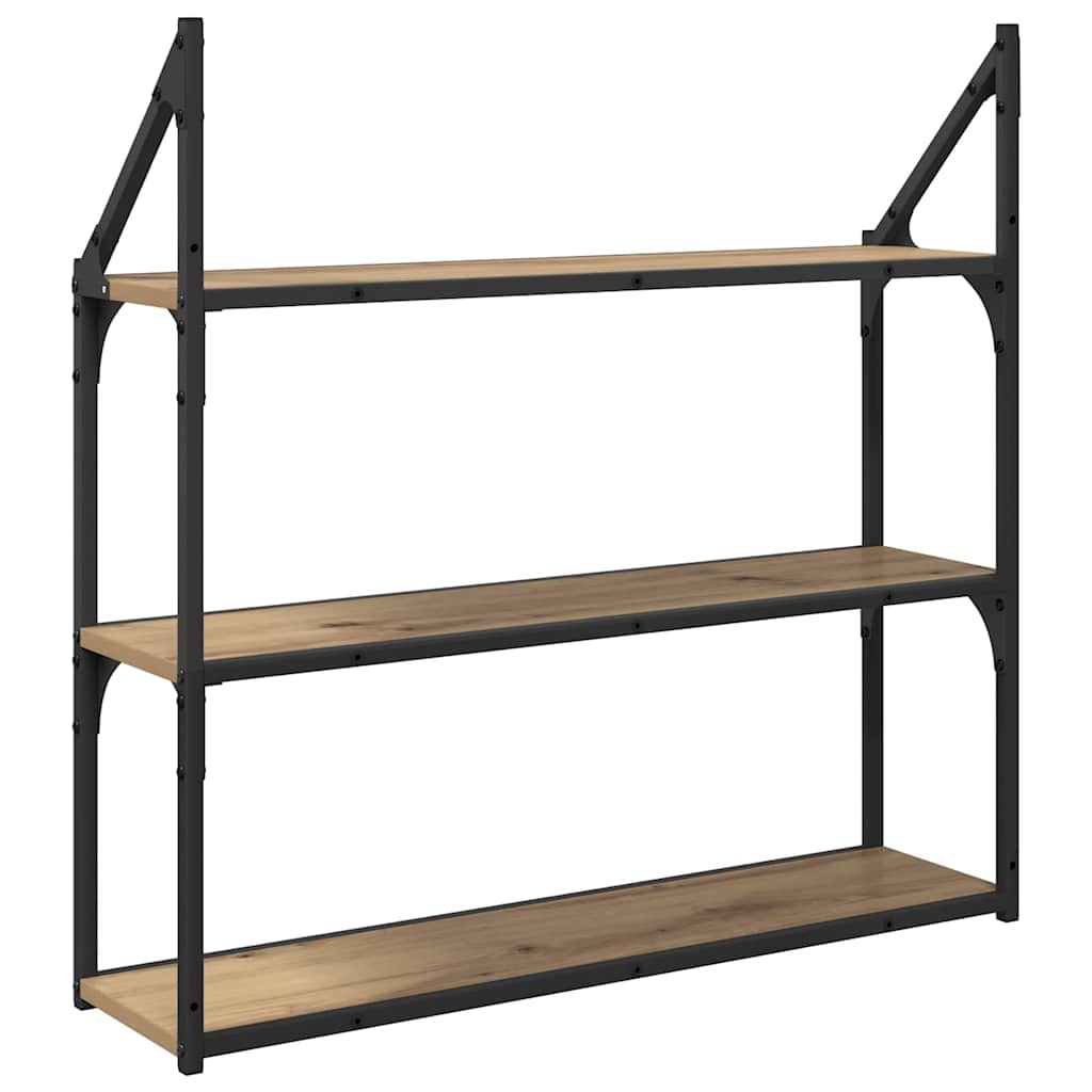 Scaffale da parete Rovere artigianale 80 x 21 x 78,5 cm