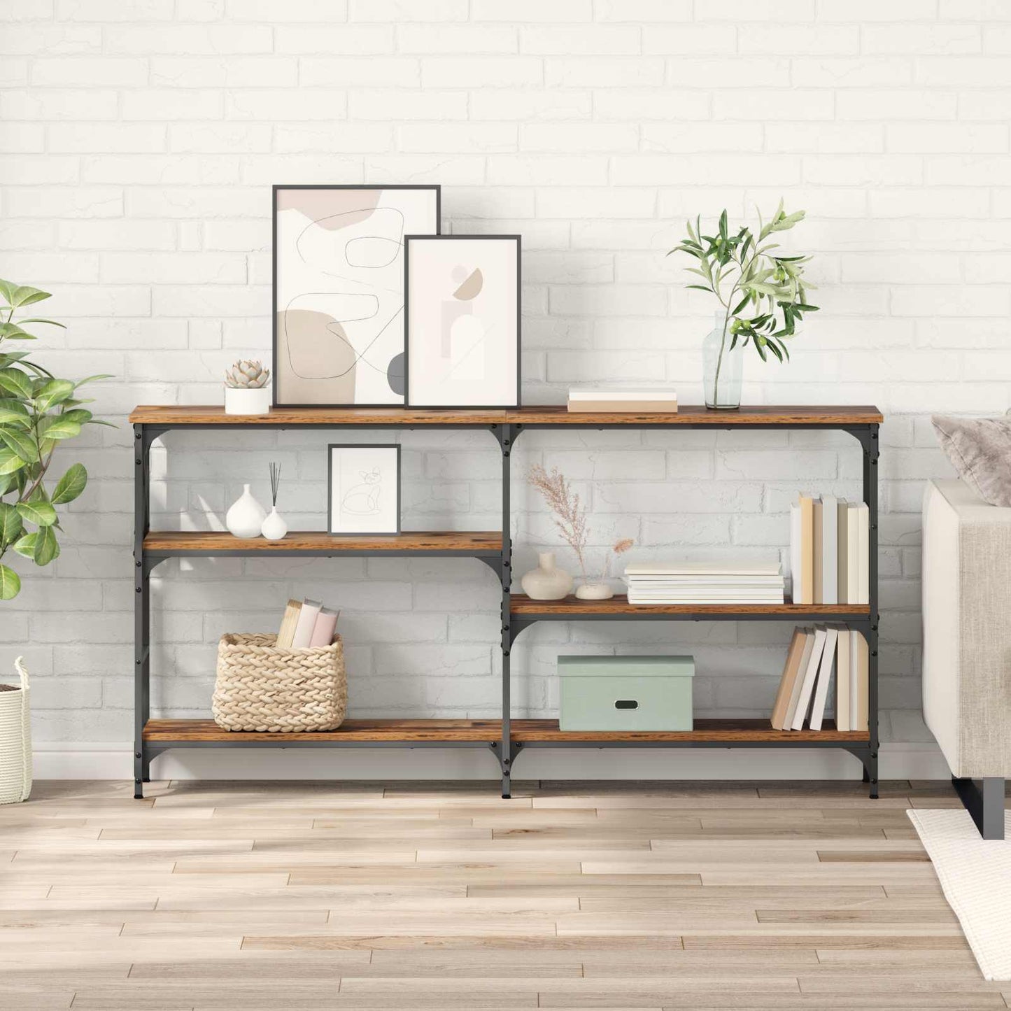 Tavolo consolle Legno vecchio 150 x 29 x 76,5 cm | homemem39