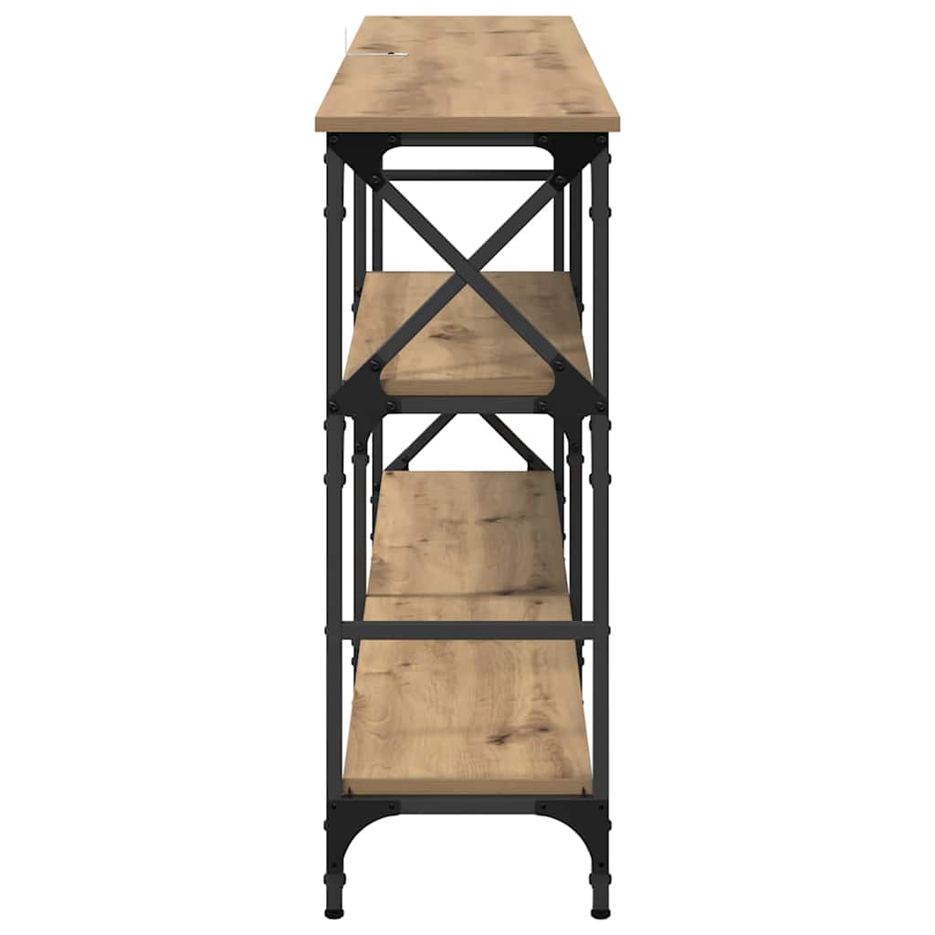 Tavolo consolle Rovere artigianale 150 x 29 x 76,5 cm