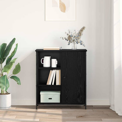 Credenza Rovere Nero 70 x 30 x 80 cm Legno multistrato