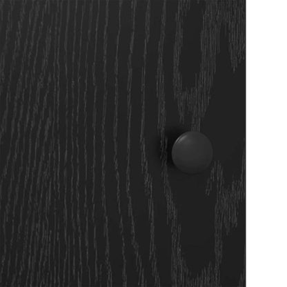 Credenza Rovere Nero 100 x 33 x 75 cm Legno multistrato