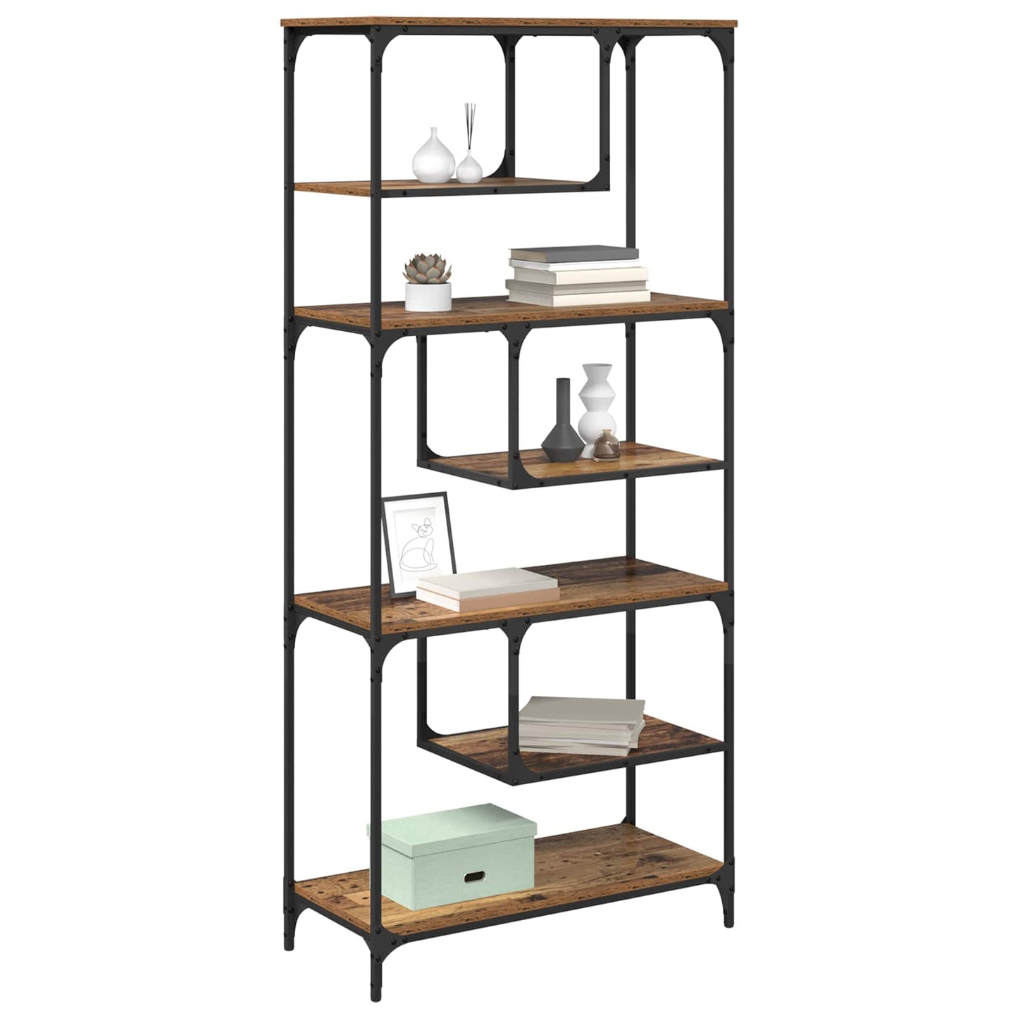 Libreria Legno vecchio 81 x 36 x 176 cm Legno multistrato | homemem39