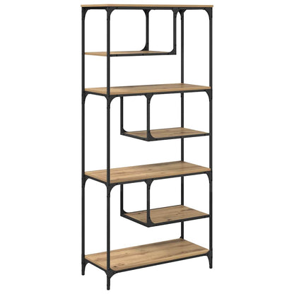 Libreria rovere artigianale 81 x 36 x 176 cm Legno multistrato