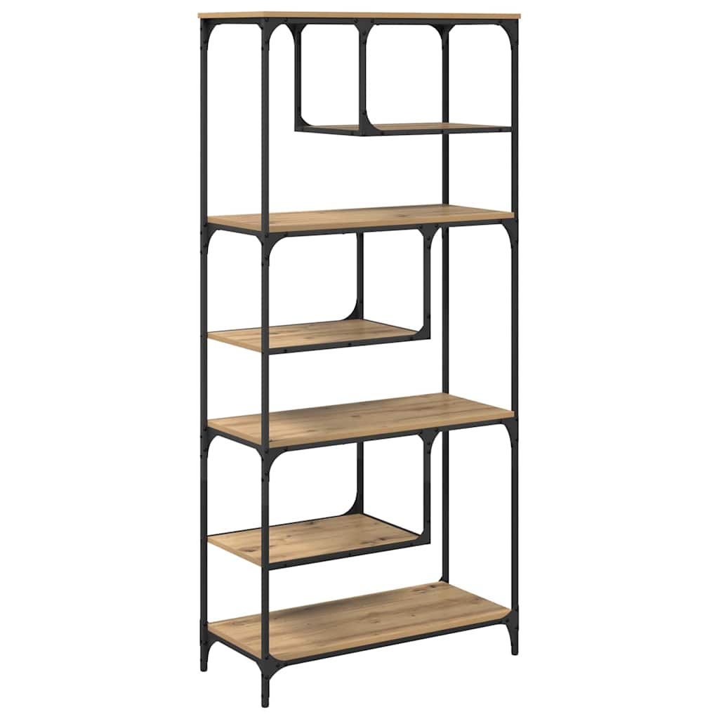 Libreria rovere artigianale 81 x 36 x 176 cm Legno multistrato