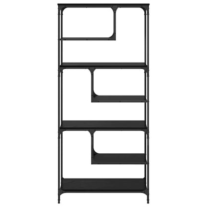 Libreria Rovere nero 81 x 36 x 176 cm Legno multistrato