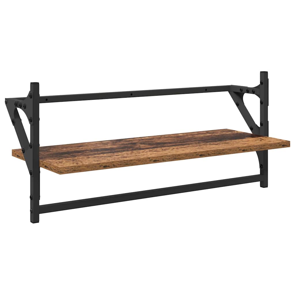 Set mensole da parete 6 pcs Legno vecchio 100 x 25 x 30 cm