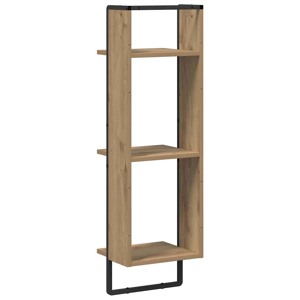 Scaffale da parete Rovere artigianale 30 x 25 x 100 cm