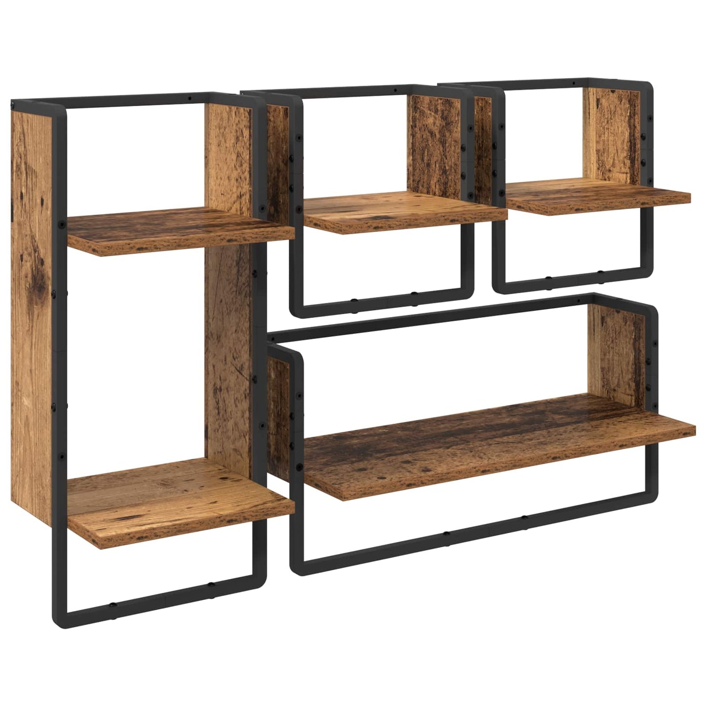 Set mensole da parete 4 pcs Legno vecchio 65 x 25 x 30 cm | homemem39