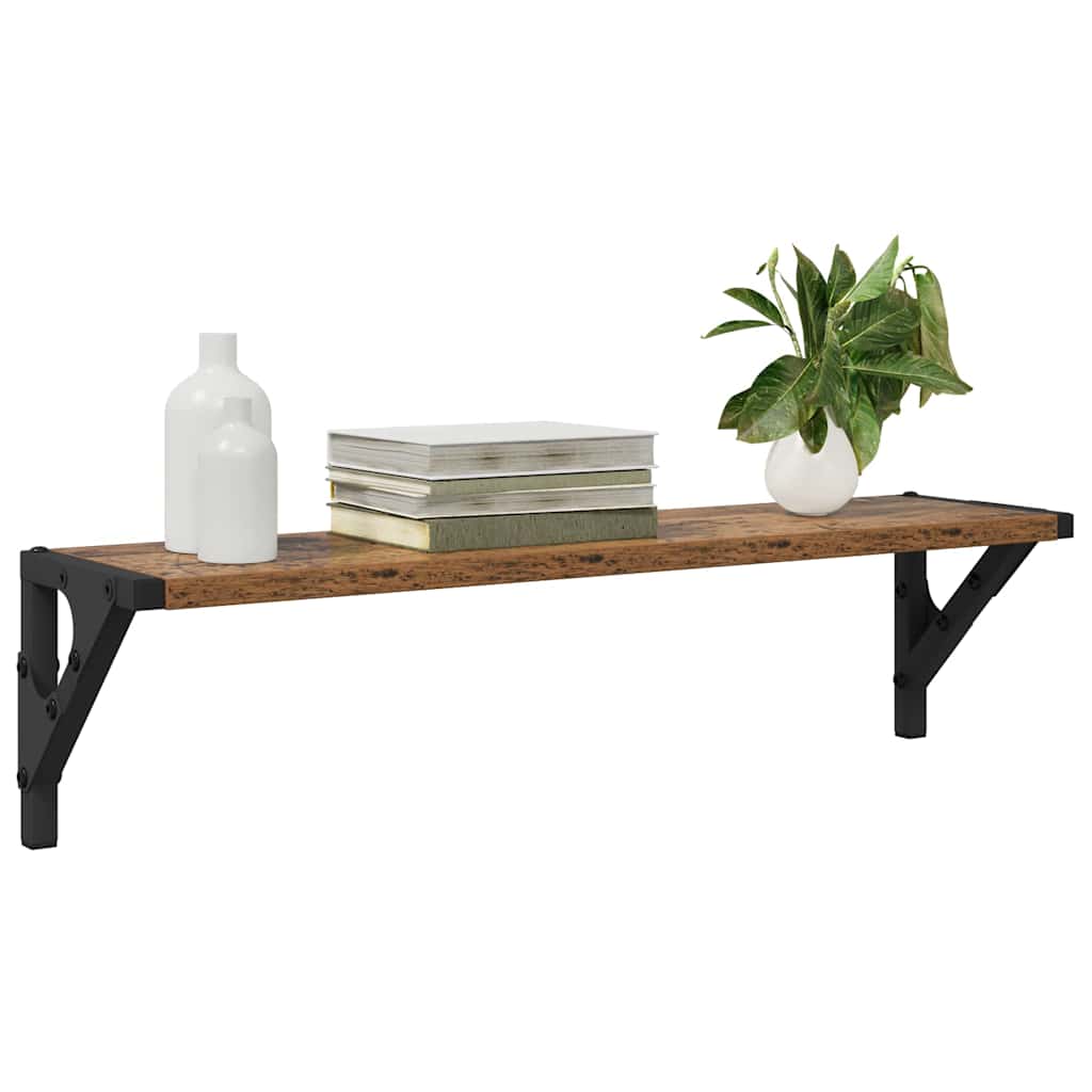 Scaffali da parete 2 pcs Legno vecchio 60 x 15 x 15,5 cm