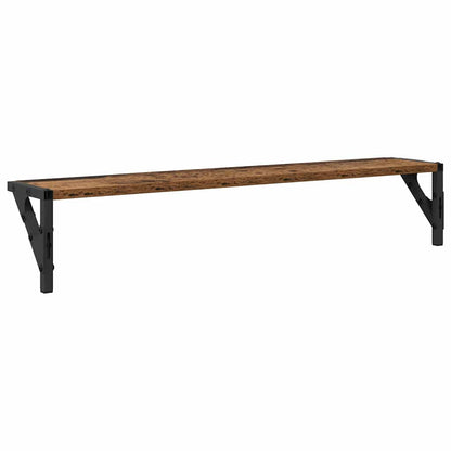 Scaffali da parete 2 pcs Legno vecchio 80 x 15 x 15,5 cm