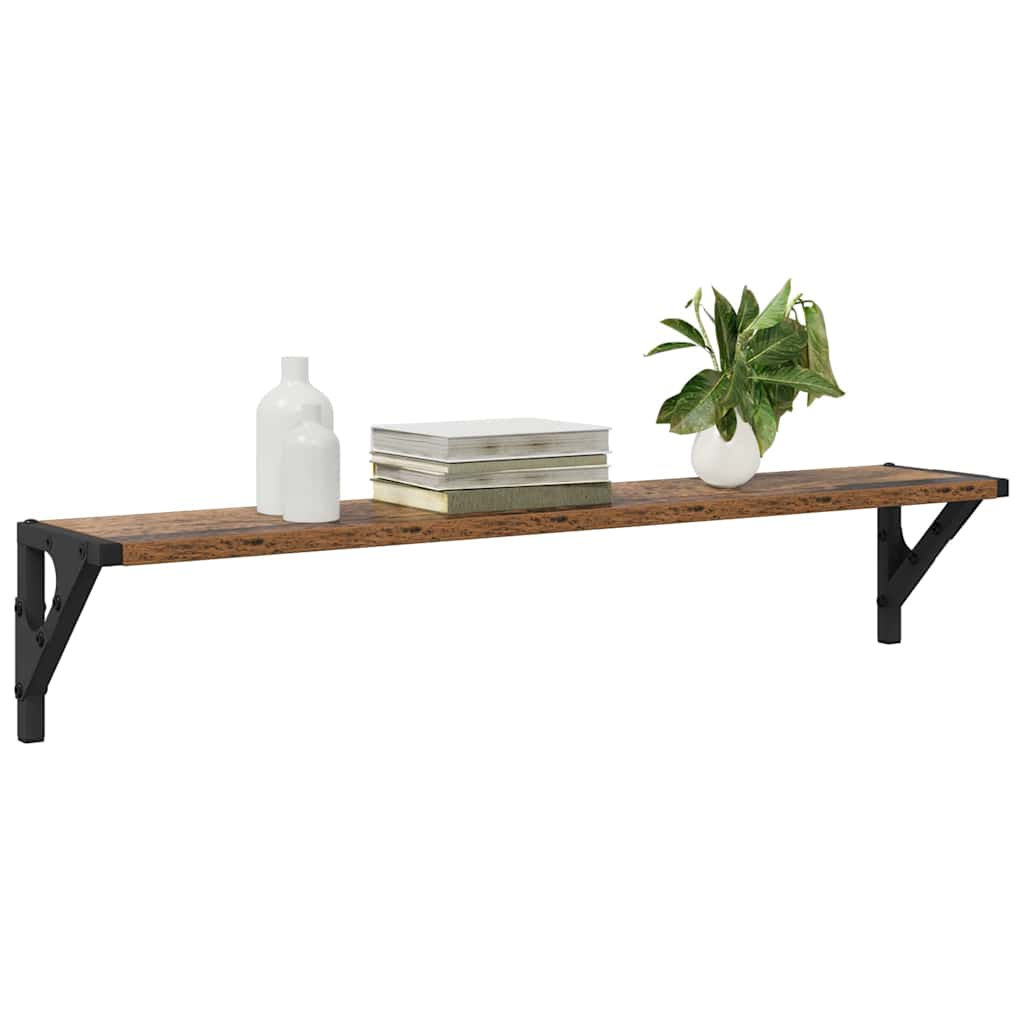 Scaffali da parete 2 pcs Legno vecchio 80 x 15 x 15,5 cm