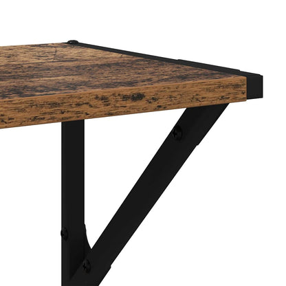 Scaffali da parete 2 pcs Legno vecchio 60 x 25 x 25,5 cm