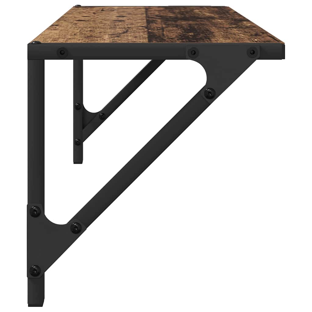 Scaffali da parete 2 pcs Legno vecchio 60 x 25 x 25,5 cm