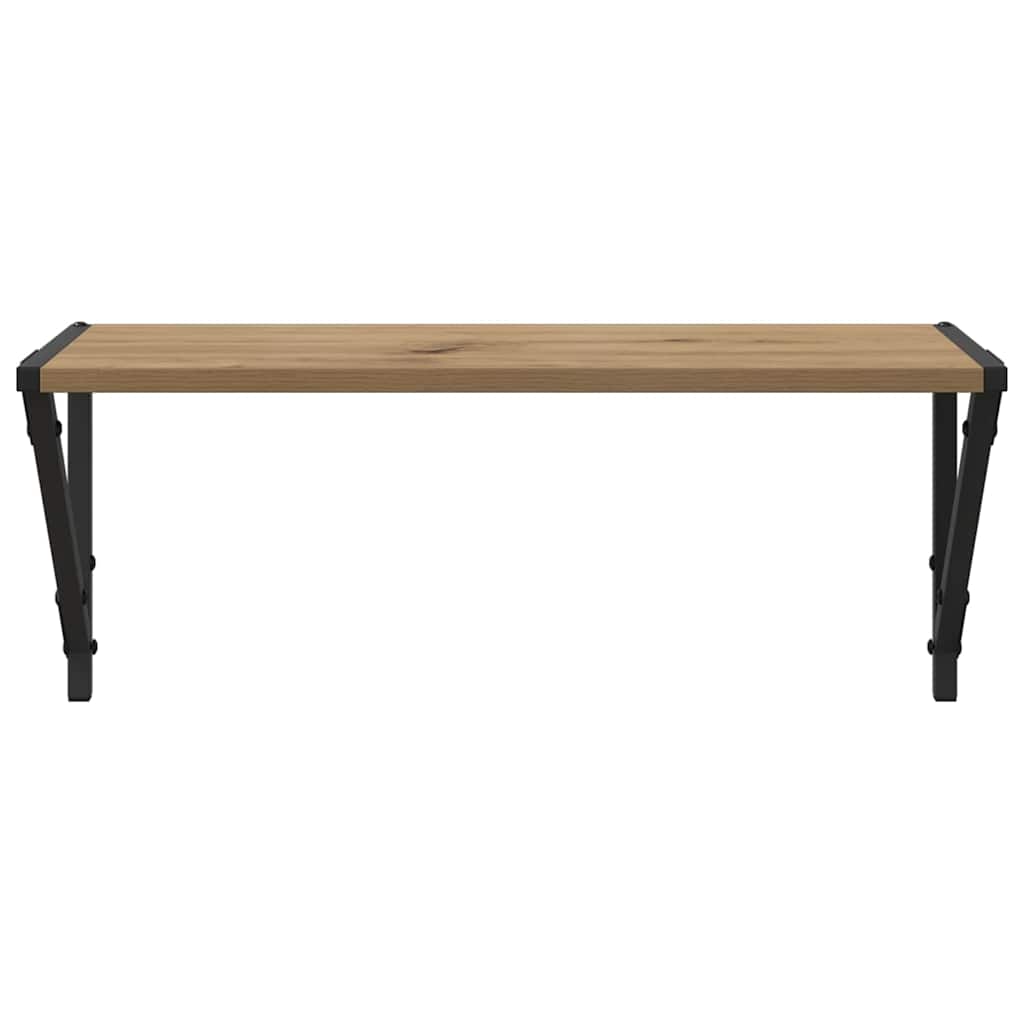 Scaffali da parete 2 pcs Rovere artigianale 60 x 25 x 25,5 cm