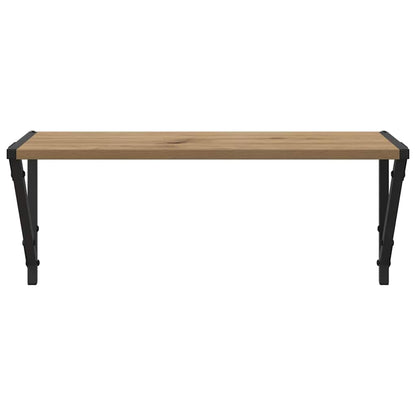 Scaffali da parete 2 pcs Rovere artigianale 60 x 25 x 25,5 cm