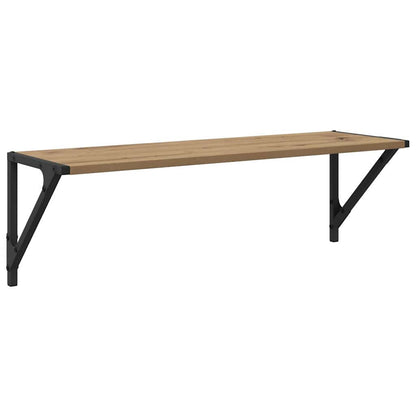 Scaffali da parete 2 pcs Rovere artigianale 80 x 25 x 25,5 cm