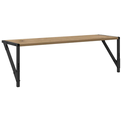 Scaffali da parete 2 pcs Rovere artigianale 80 x 25 x 25,5 cm