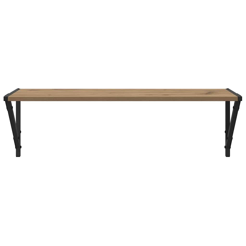 Scaffali da parete 2 pcs Rovere artigianale 80 x 25 x 25,5 cm