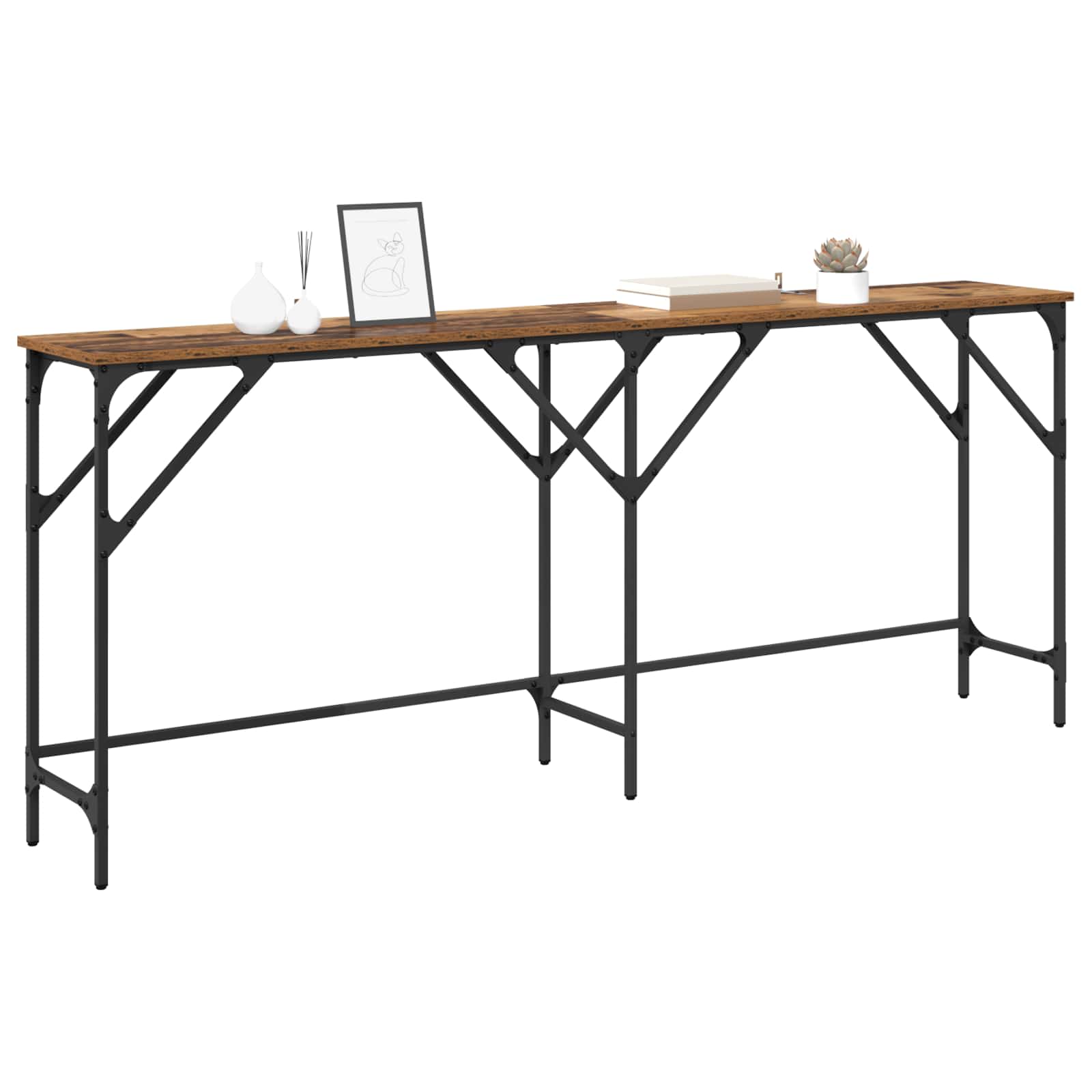 Tavolo consolle Legno vecchio 180 x 30 x 75 cm | homemem39
