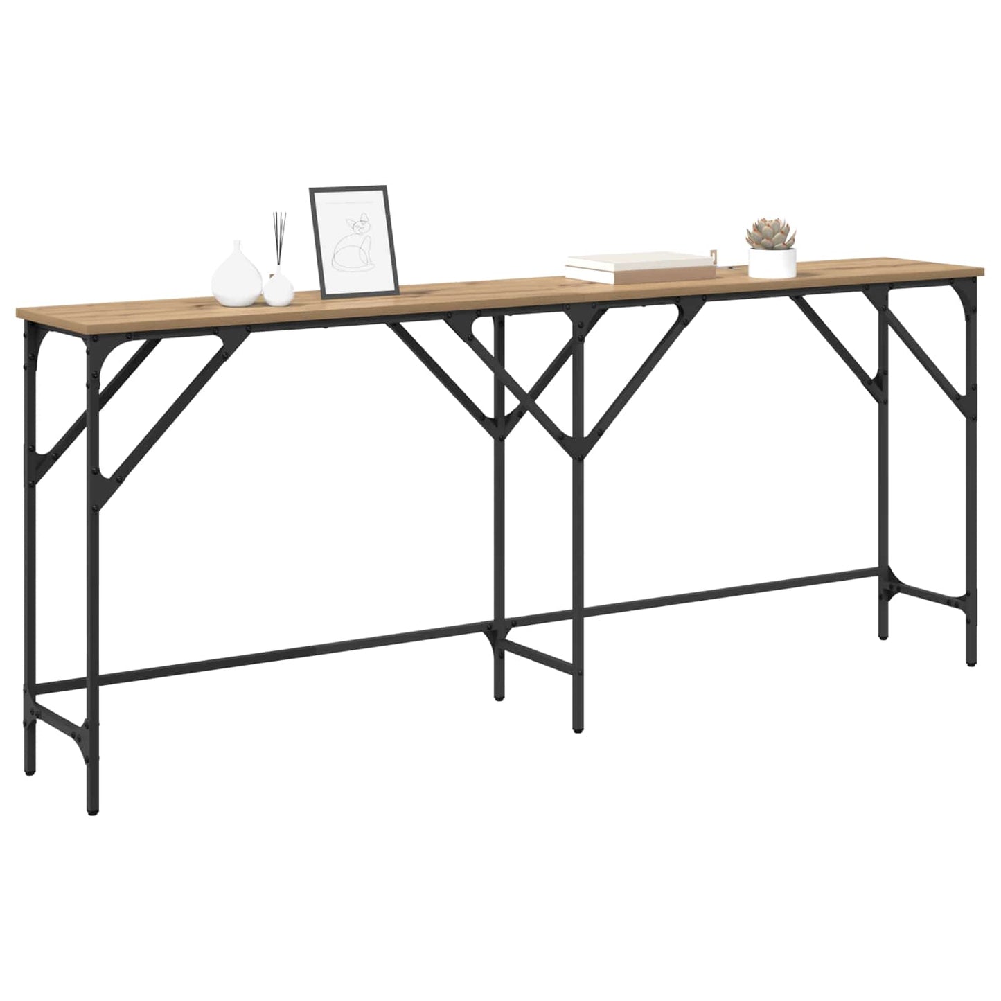 Tavolo consolle Rovere artigianale 180 x 30 x 75 cm | homemem39