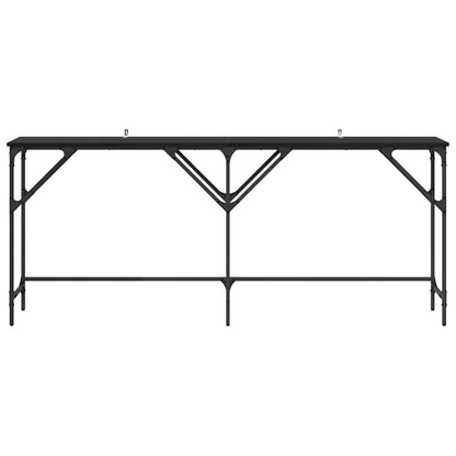 Tavolo consolle Rovere Nero 180 x 30 x 75 cm Legno multistrato