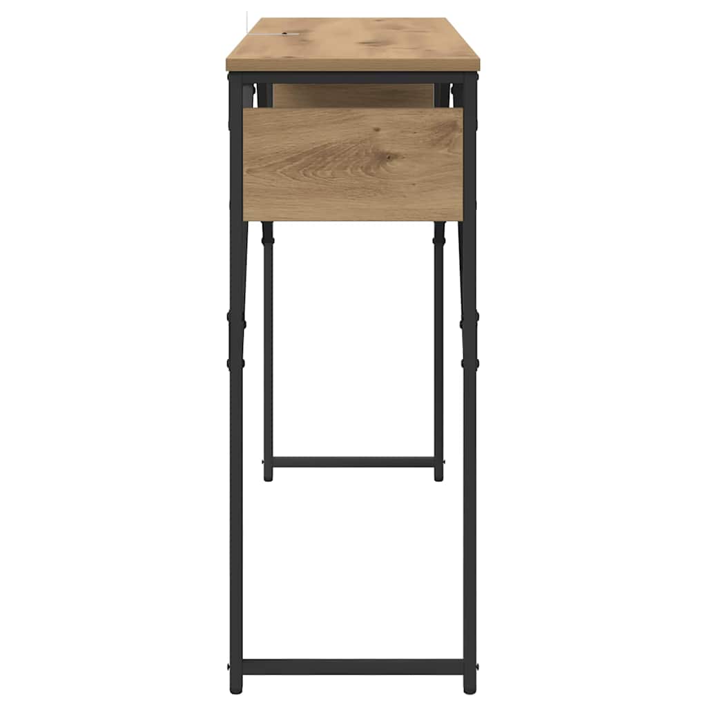 TavoloConsolle Rovere artigianale 105x30x75cm Legno multistrato