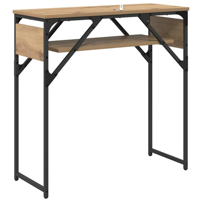 TavoloConsolle Rovere artigianale 75x30x75cm Legno multistrato