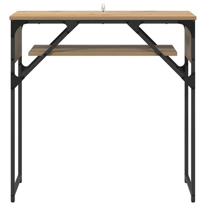 TavoloConsolle Rovere artigianale 75x30x75cm Legno multistrato