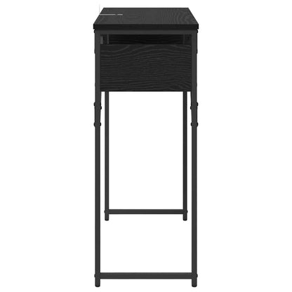 TavoloConsolle Rovere Nero 75x30x75cm Legno multistrato