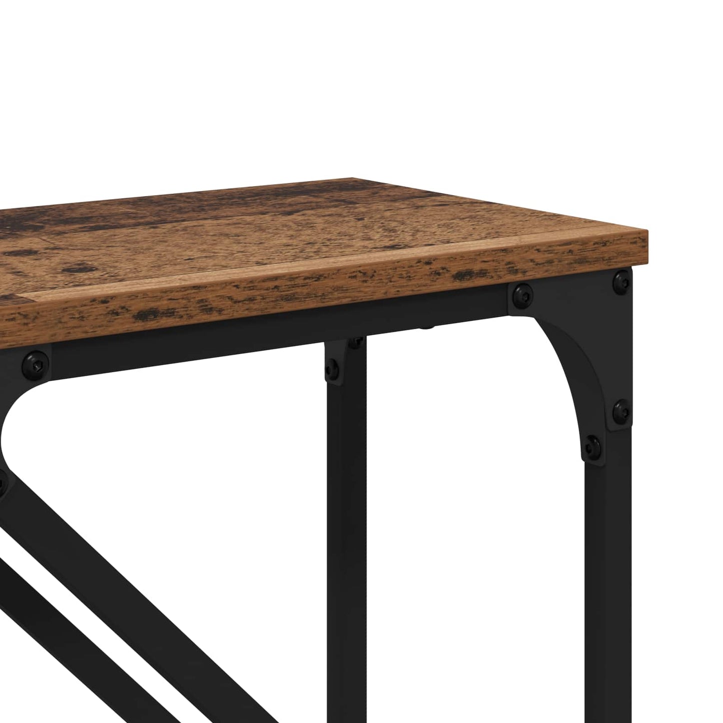 Tavolo consolle 2 pcs Legno vecchio 100 x 28 x 75 cm | homemem39