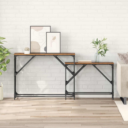 Tavolo consolle 2 pcs Legno vecchio 100 x 28 x 75 cm | homemem39