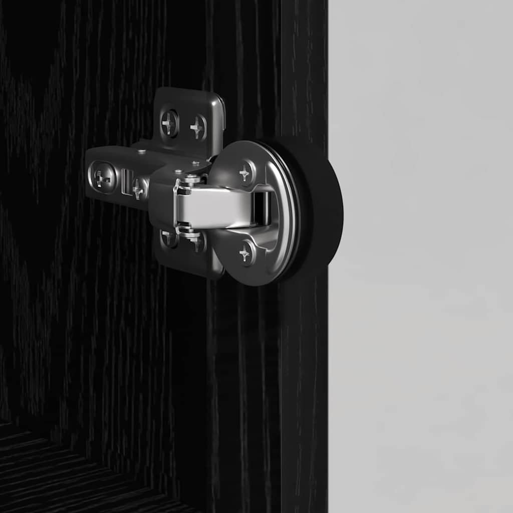 Credenza Rovere Nero 35 x 37 x 109 cm Legno multistrato